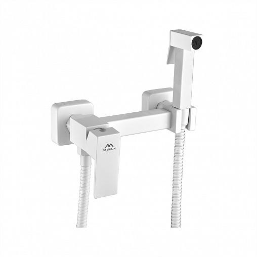 Гигиенический душ со смесителем Fashun A57504-8, белый фото
