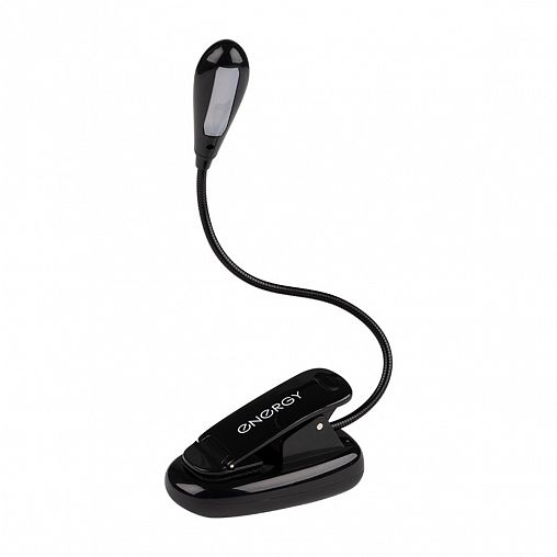 Лампа светодиодная с аккумулятором Energy EN-LED 33, для чтения книг, 0,45 Вт, черная фото