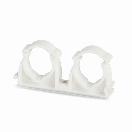 Опора для труб полипропиленовая Lammin PPR, двойная, 20 мм фото