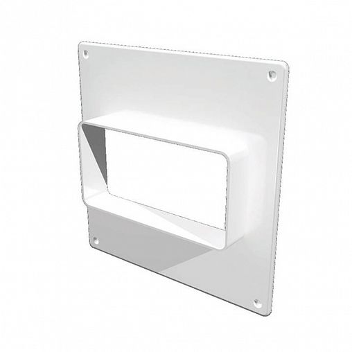 Площадка торцевая Era 511ПТП, пластик, с фланцем 55 x 110 мм, 150 x 150 мм фото