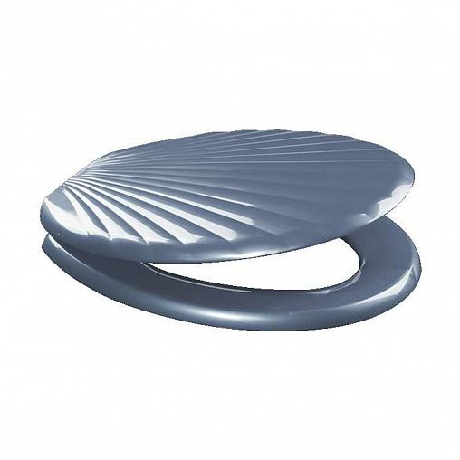 Сиденье для унитаза Orio Люкс, 42 x 36 см, металлик фото