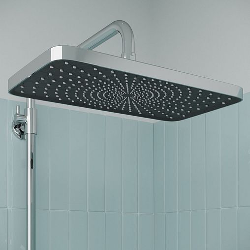 Душевая система с тропическим душем IDDIS Parker, хром фото