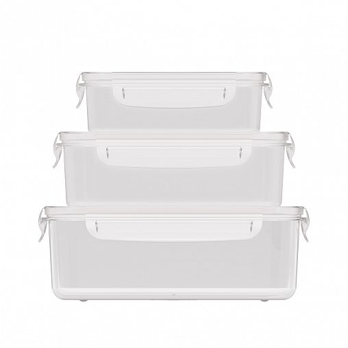 Набор контейнеров для СВЧ Альтернатива Прайм, (0,5 л + 1 л + 1,6 л) фото