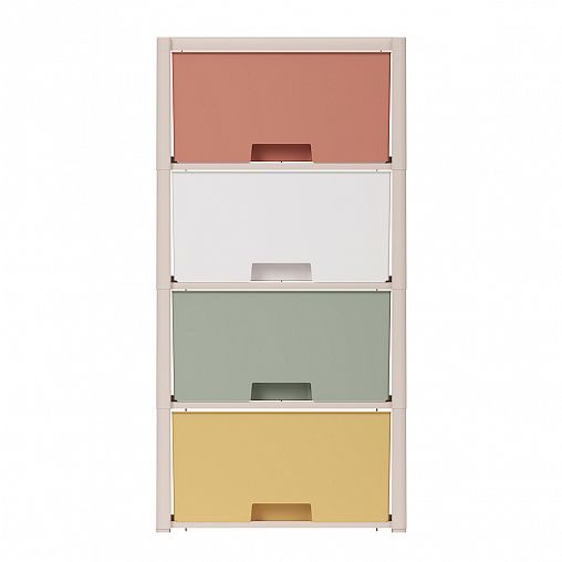 Комод четырехсекционный Альтернатива Колорит, 47,5 x 30 x 94 см фото