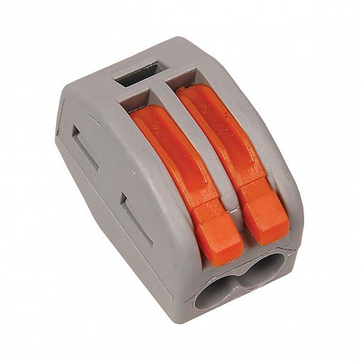 Клемма строительно-монтажная IEK СМК 222-412, на 2 провода, 0,08 - 4 мм² фото