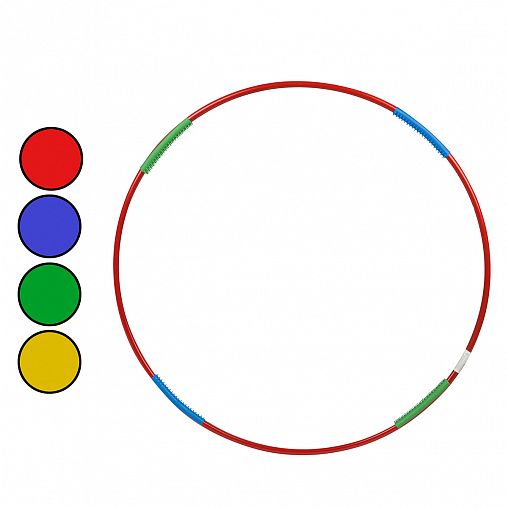 Обруч гимнастический, диаметр 900 мм, стальной, с массажными насадками, 900 г фото Обруч гимнастический, диаметр 900 мм, стальной, с массажными насадками, 900 г фото