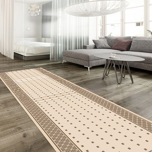 Ковровая дорожка циновка Люберецкие ковры Эко 7903/01, 1 x 20 м фото