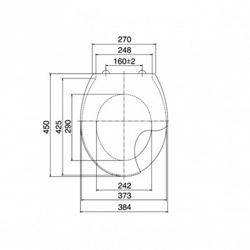 Сиденье для унитаза с большой крышкой VIRPlast Виктория, белый мрамор фото
