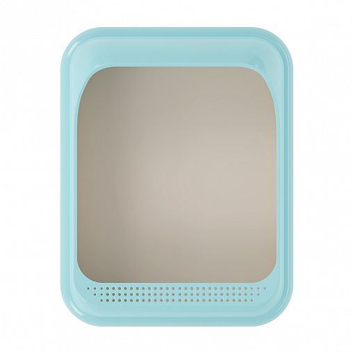 Лоток для животных Альтернатива Мур-Мяу, с бортом, голубой фото