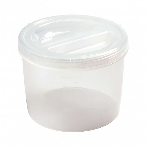 Банка для сыпучих продуктов Phibo Твист, с завинчивающейся крышкой, 1,2 л, прозрачная фото