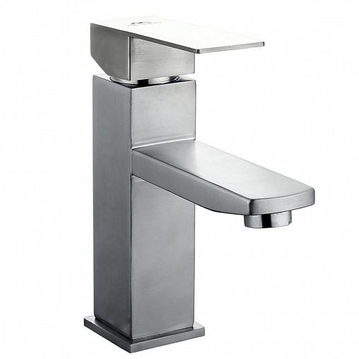 Смеситель для раковины с коротким изливом Fashun A51102, сатин фото