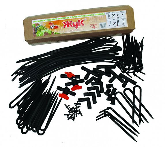 Комплект расширительный для капельного полива Жук 4732-00, от емкости, 20 растений фото