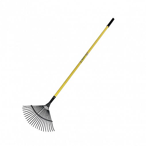 Грабли веерные Усадьба-Люкс, пластинчатые, с металлизированным черенком, 22 зуба, 1600 мм фото