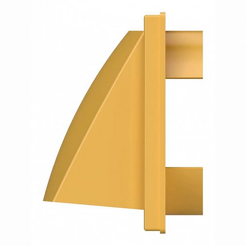 Выход стенной вытяжной Era 1515К12,5ФВ беж, 150 x 150 мм, с обратным клапаном, с фланцем D 125 мм фото