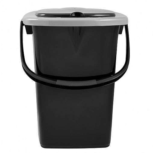 Ведро-туалет Plast Team, 22 л, черный фото