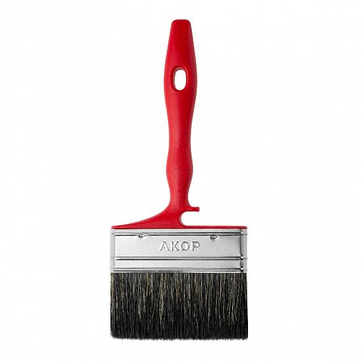 Кисть плоская для водных красок Акор Мастер, смешанная щетина, пластиковая ручка, 100 x 17 мм фото