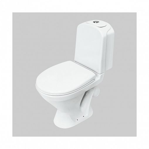 Унитаз напольный ободковый Sanita Luxe Classic Comfort, сиденье дюропласт, 64 x 35 x 79 см, белый фото