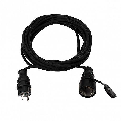 Удлинитель-шнур Rexant 11-7071, с вилкой и розеткой, 3 x 1,5 мм², 10 м, черный фото