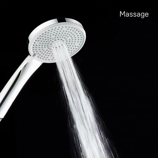 Лейка для душа Milardo Essential, 5 режимов, хром фото