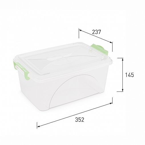 Контейнер для хранения Альтернатива, с крышкой и ручками, 7,5 л фото