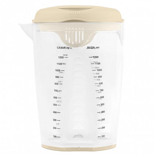 Емкость для блендера мерная Plast Team Stockholm, 1,5 л, молочный туман фото