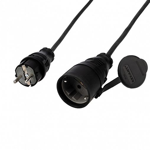 Удлинитель-шнур Rexant 11-7071, с вилкой и розеткой, 3 x 1,5 мм², 10 м, черный фото