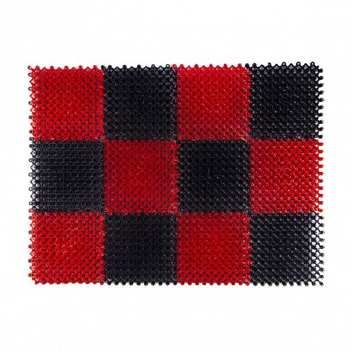 Коврик Vortex Травка, 42 x 56 см, черно-красный фото