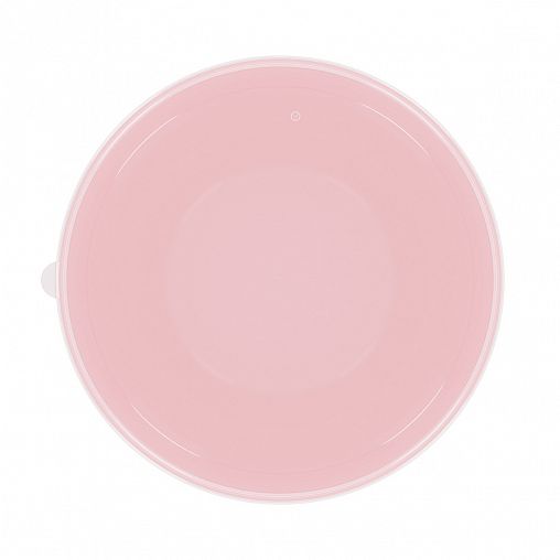 Салатник пластиковый Альтернатива Оазис, с крышкой, 2,5 л, розовый фото