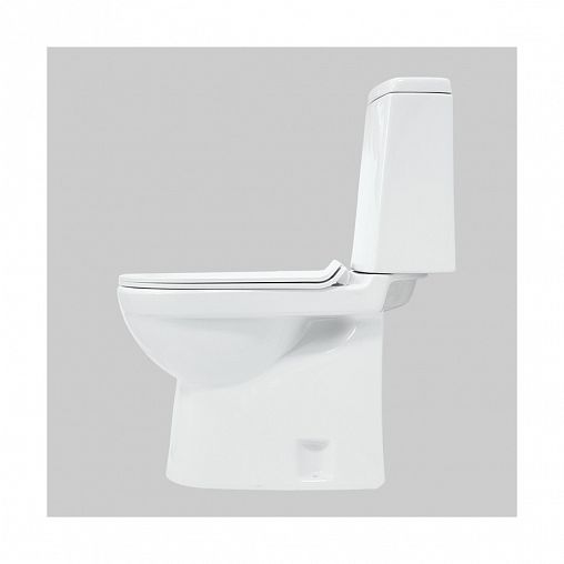 Унитаз напольный ободковый Sanita Luxe Next Slim, 65 x 34,5 x 77 см, белый фото