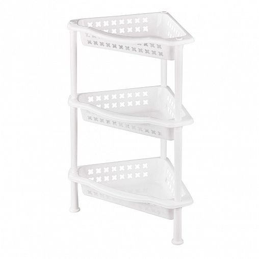 Этажерка угловая Альтернатива, 3 секции, 42,5 x 27 x 60 см фото