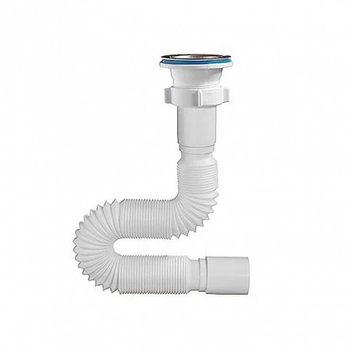 Сифон гофрированный Orio Е-301721, с выпуском 1 1/2" x 50 мм, 820 мм фото