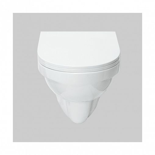 Унитаз подвесной ободковый Sanita Luxe Best, 49,5 x 34,6 x 38,6 см, белый фото