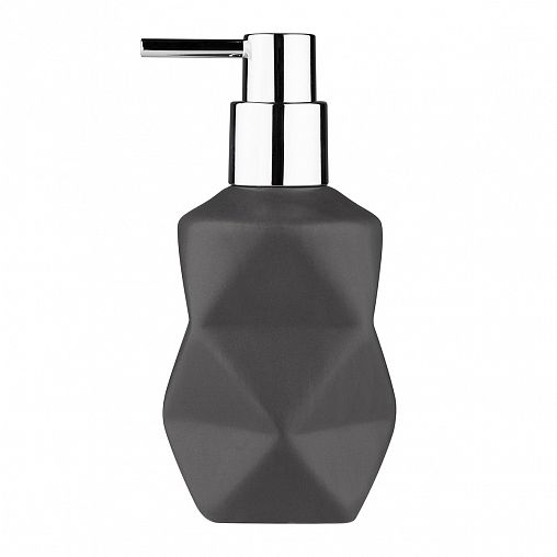 Дозатор для жидкого мыла Рыжий кот Геометрия, керамика, серый фото