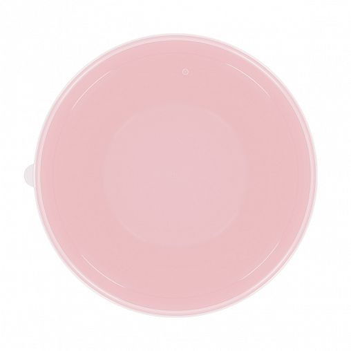 Салатник пластиковый Альтернатива Оазис, с крышкой, 4 л, розовый фото