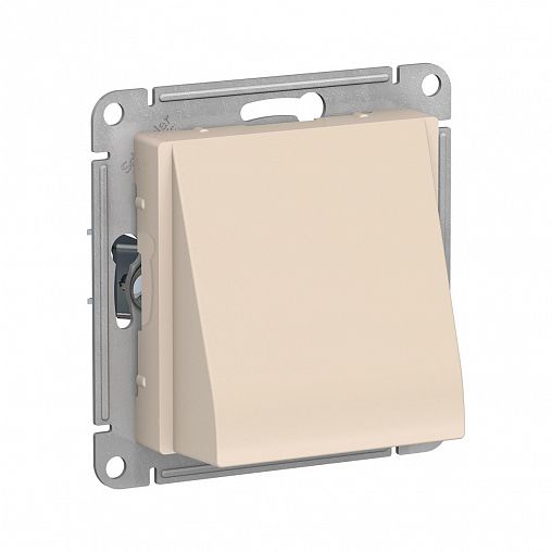 Вывод кабеля Systeme (Schneider) Electric Atlasdesign, встраиваемый, бежевый фото