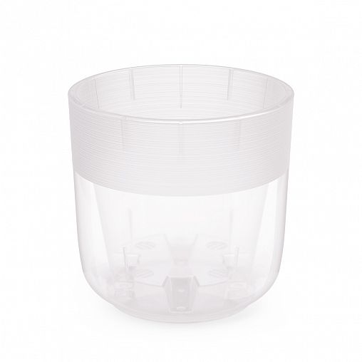 Горшок для цветов Альтернатива Линель, с автополивом, 4,5 л, прозрачный фото