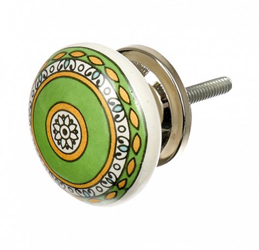 Ручка для мебели Blumen Haus Восточный узор, керамическая фото