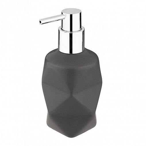 Дозатор для жидкого мыла Рыжий кот Геометрия, керамика, серый фото