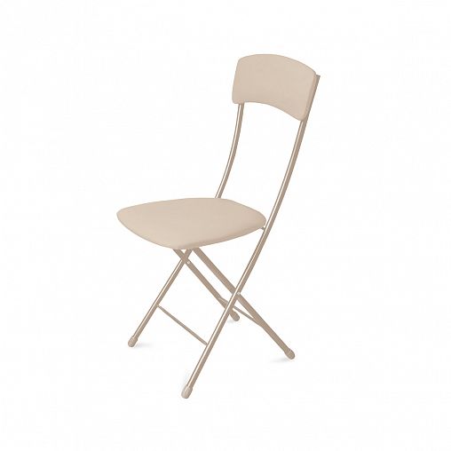 Стул складной Nika Ника 2, сиденье 39,5 x 40 см, слоновая кость/бежевый металлик фото