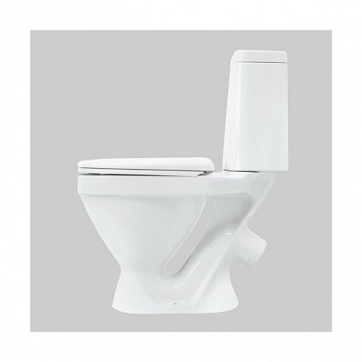 Унитаз напольный ободковый Sanita Лада Комфорт, 62,5 x 34 x 78 см, белый фото