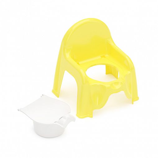 Горшок-стульчик Альтернатива, 325 x 300 x 345 мм, горчичный фото
