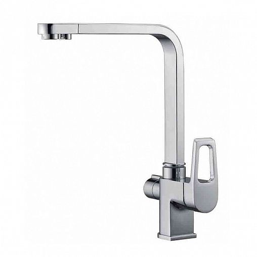 Смеситель для кухни Zorg ZR 334 YF, с подключением к фильтру, однорычажный, хром фото