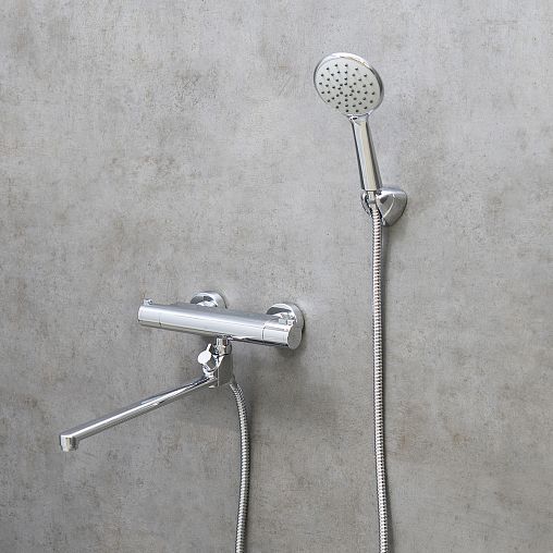 Смеситель для ванны Lemark Yeti LM7834C, с термостатом, хром фото