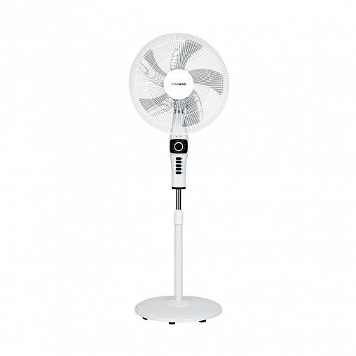 Вентилятор напольный Starwind SAF1252, 50 Вт, 4 скорости, белый фото