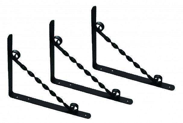 Кронштейн фигурный Домарт, 150 x 125 мм, черный фото