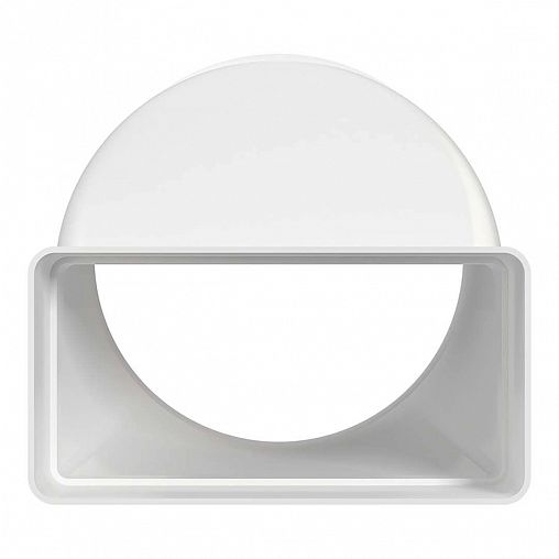 Эксцентриковый соединитель плоского воздуховода с круглым Era 612СП12,5КП, пластик, d 125 мм фото