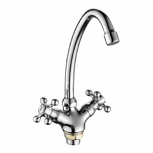 Смеситель для кухни Fashun A4119-2, хром фото