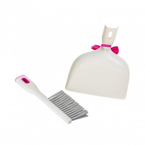 Комплект для уборки Vigar Felix, щетка-сметка и совок, серый фото