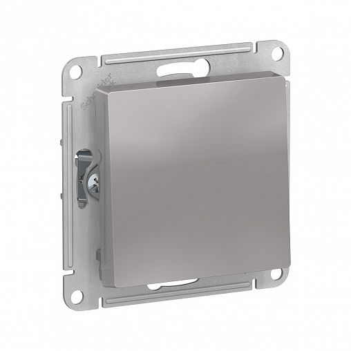 Переключатель 1-клавишный перекрестный Systeme (Schneider) Electric Atlasdesign, встр., алюминий фото