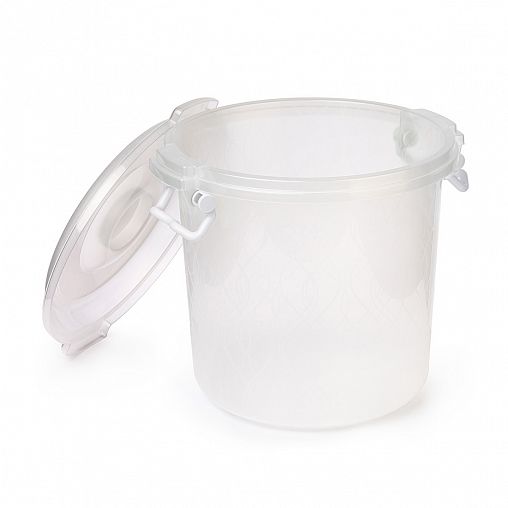 Контейнер для хранения Альтернатива, круглый, с крышкой и ручками, 10 л фото